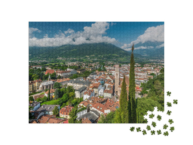 Puzzle 1000 pezzi „Merano - Meran, Trentino Alto Adige - Sudtirolo, Italia“