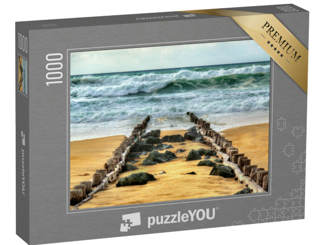 Puzzle 1000 pezzi „Spiaggia sull'Oceano Atlantico vicino a Seignosse - Francia, Aquitania“