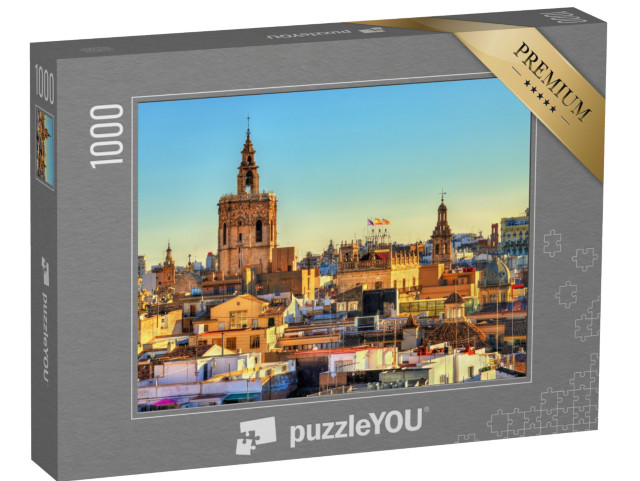 Puzzle 1000 pezzi „Centro storico di Valencia, Spagna“