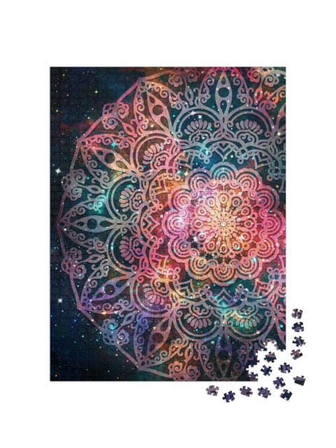 Puzzle 1000 pezzi „Un mandala in una galassia“