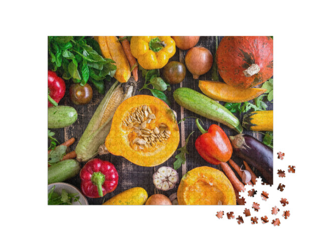 Puzzle 1000 pezzi „Verdure fresche e croccanti“