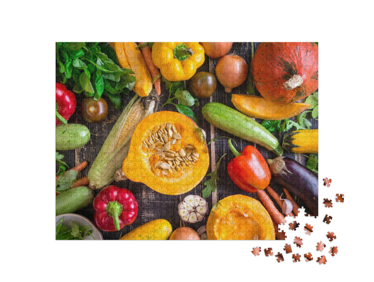 Puzzle 1000 pezzi „Verdure fresche e croccanti“