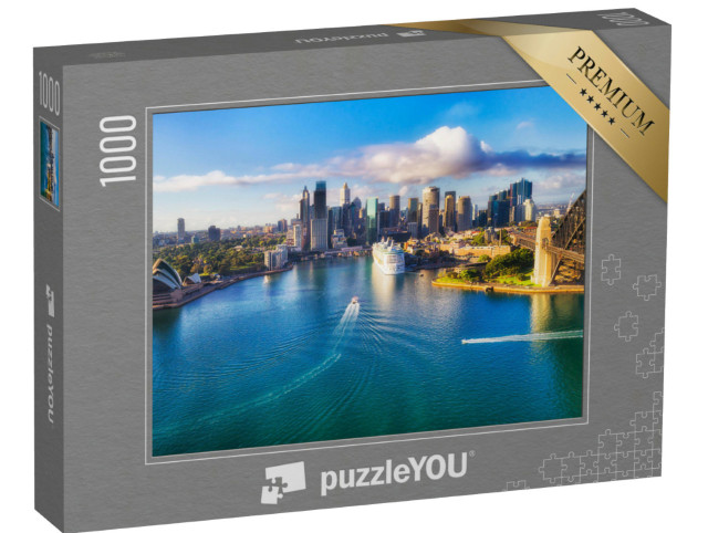 Puzzle 1000 pezzi „Il porto di Sydney con il famoso teatro dell'opera“