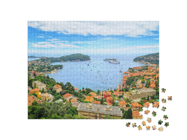 Puzzle 1000 pezzi „Costa Azzurra, vicino a Nizza, Francia“