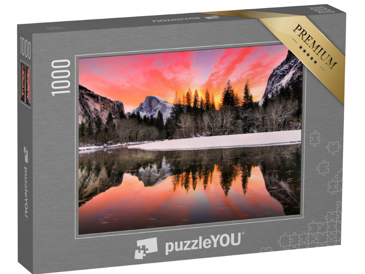 Puzzle 1000 pezzi „Spettacolare alba in inverno, Parco Nazionale di Yosemite, California, USA“