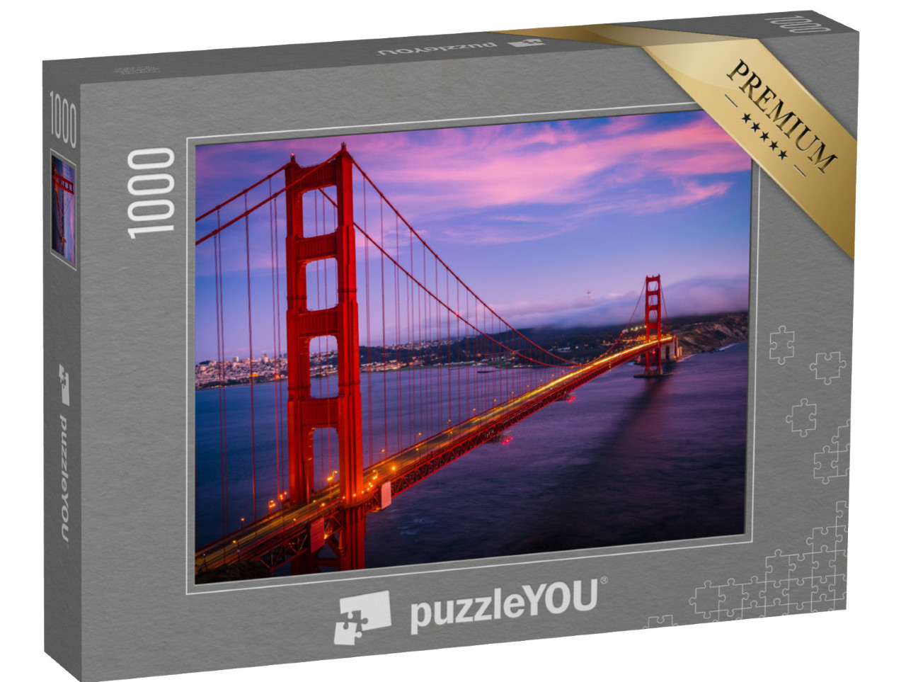 Puzzle 1000 pezzi „Il maestoso ponte Golden Gate, San Francisco, California, USA“