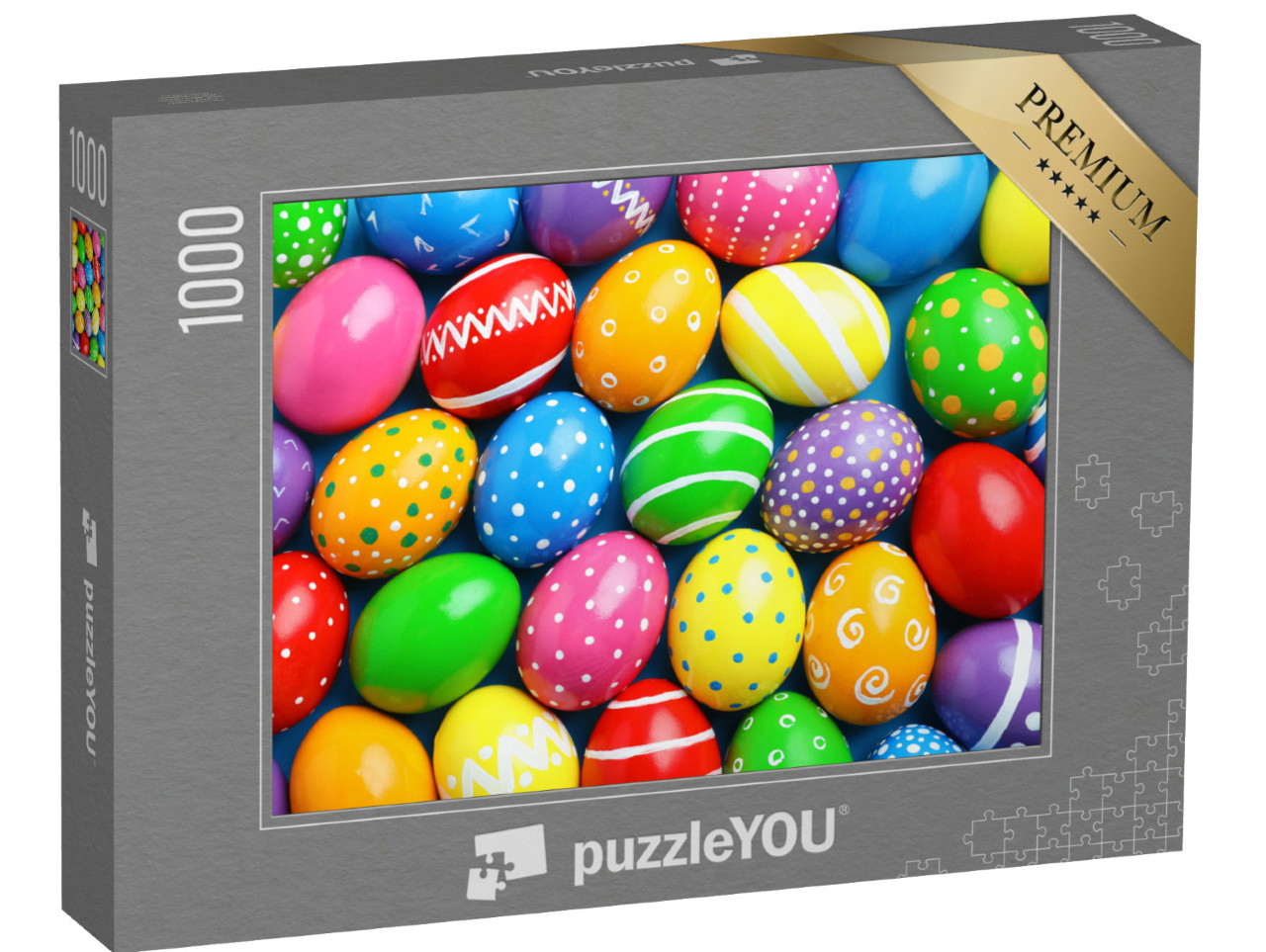 Puzzle 1000 pezzi „Tante uova di Pasqua colorate“