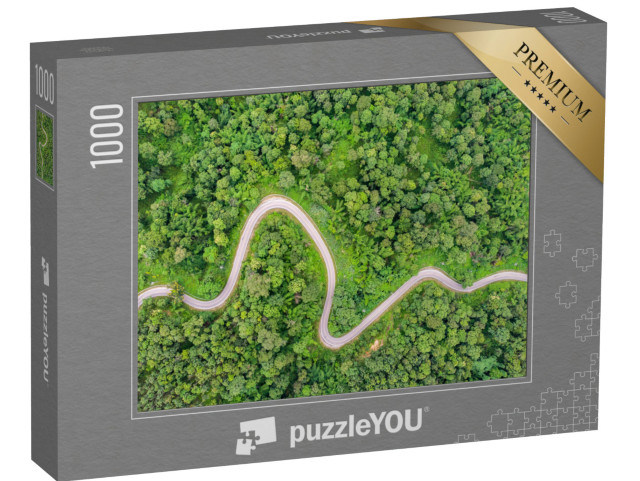 Puzzle 1000 pezzi „Vista aerea di una strada di campagna“