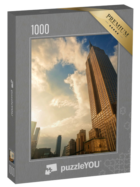 Puzzle 1000 pezzi „Tramonto sull'Empire State Building, New York, USA“