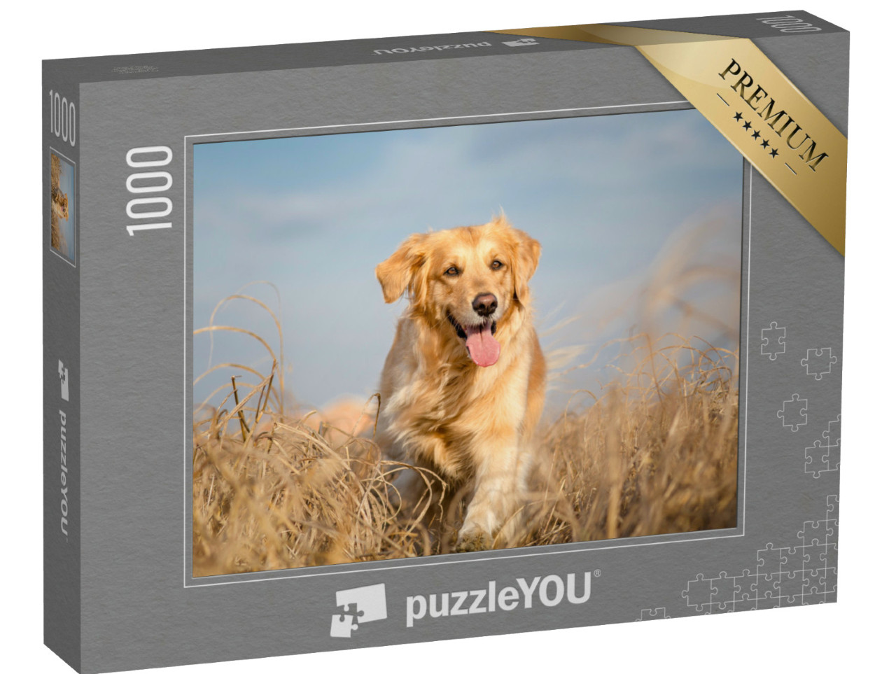 Puzzle 1000 pezzi „Golden Retriever in libertà“