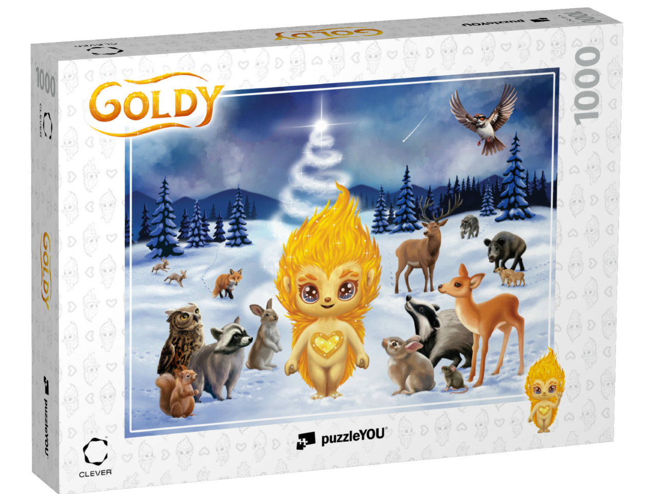 Puzzle 1000 pezzi „GOLDY: Winter Magic in the Woods“