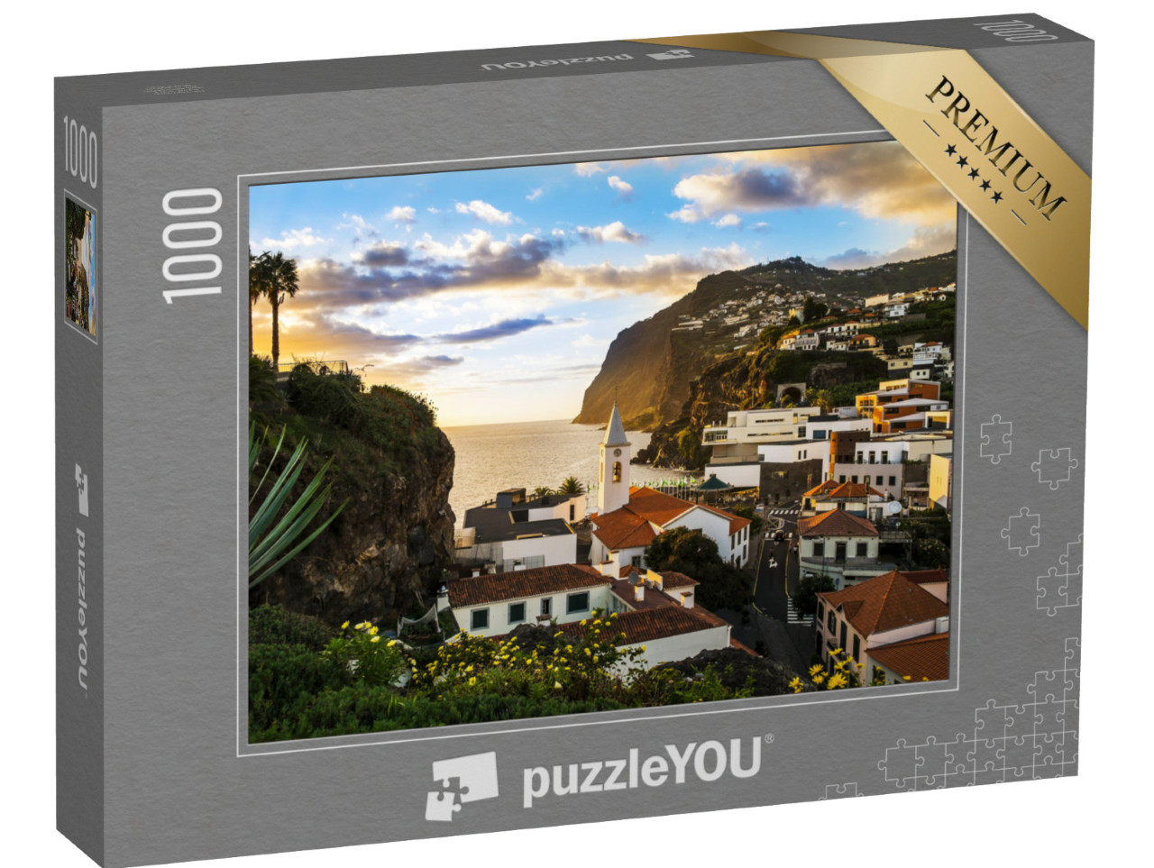 Puzzle 1000 pezzi „Camara de Lobos, piccolo porto dell'isola di Madeira“