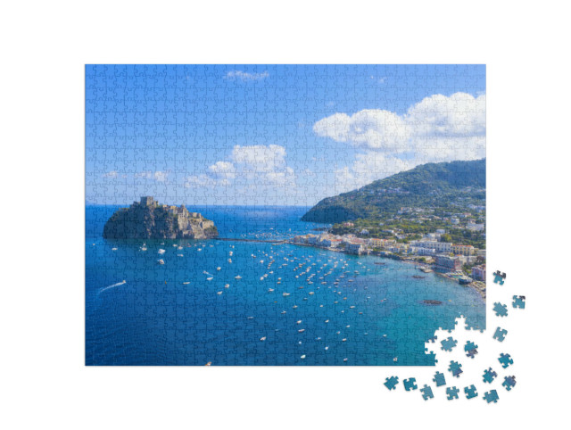 Puzzle 1000 pezzi „Isola di ischia, Italia, mare mediterraneo“