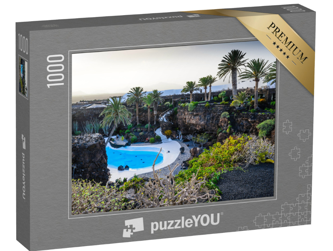 Puzzle 1000 pezzi „Jameos del Agua, Lanzarote, Isole Canarie, Spagna“