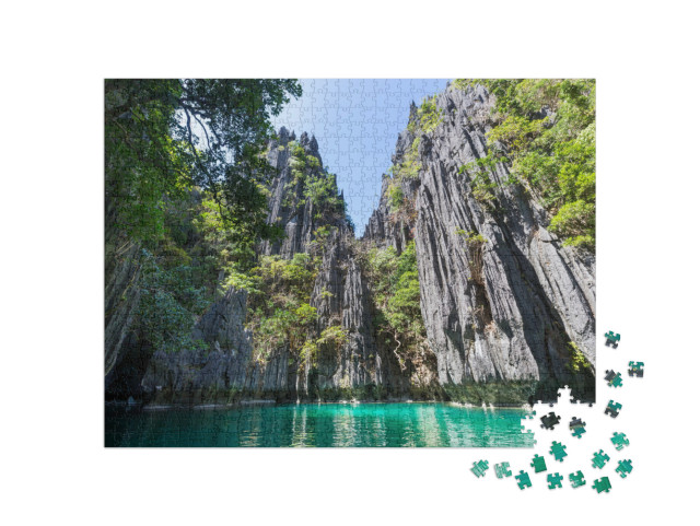 Puzzle 1000 pezzi „La pittoresca baia di Palawan, Filippine“