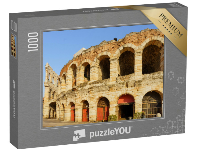 Puzzle 1000 pezzi „L'Arena di Verona è un anfiteatro romano in Piazza Bra a Verona, Italia, costruito nel 30 d.C.“