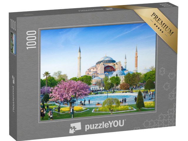 Puzzle 1000 pezzi „Quartiere di Sultanahmet, vicino alla famosa Hagia Sophia, Istanbul, Turchia“