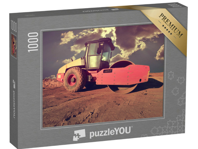 Puzzle 1000 pezzi „Compattatore di terreno per lavori di costruzione stradale“