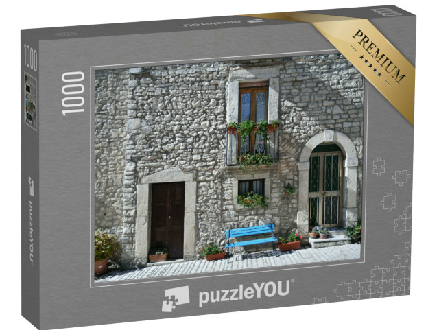 Puzzle 1000 pezzi „Un'antica casa a Oratino, un borgo medievale del Molise.“