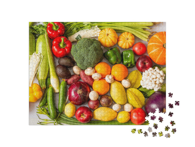 Puzzle 1000 pezzi „Mix colorato di verdure fresche“