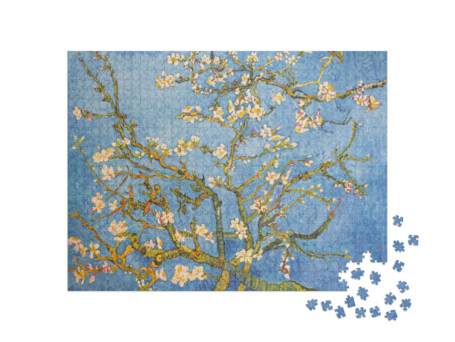 Puzzle 1000 pezzi „Mandorlo in fiore, tratto da Van Gogh 1890“