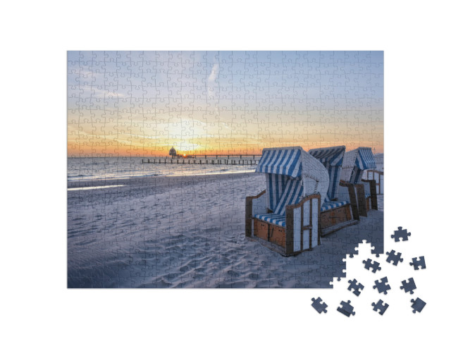 Puzzle 500 pezzi „Spiaggia della località balneare baltica di Zingst“