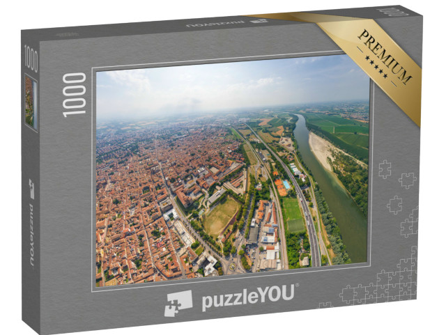 Puzzle 1000 pezzi „Giornata d'estate: Piacenza, città della regione Emilia-Romagna“