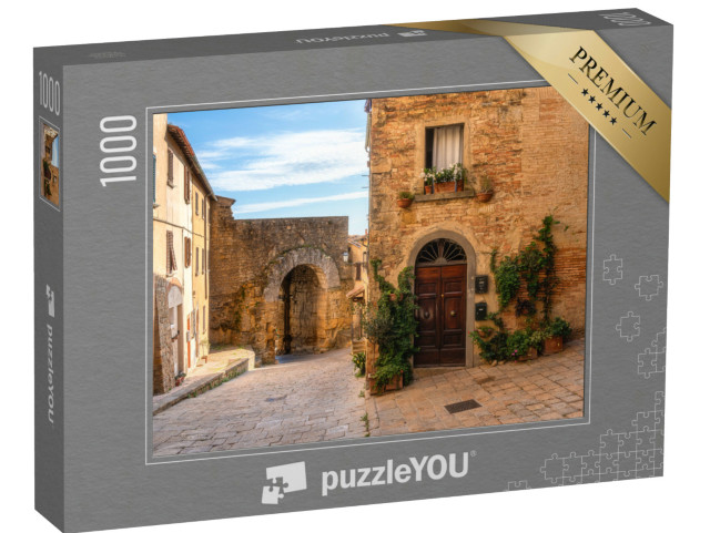 Puzzle 1000 pezzi „Scorcio panoramico della meravigliosa città di Volterra, in provincia di Pisa, Toscana, Italia.“