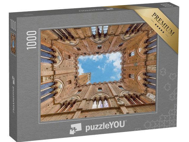 Puzzle 1000 pezzi „Italia, Toscana, Siena, Palazzo Pubblico, vista dall'alto“
