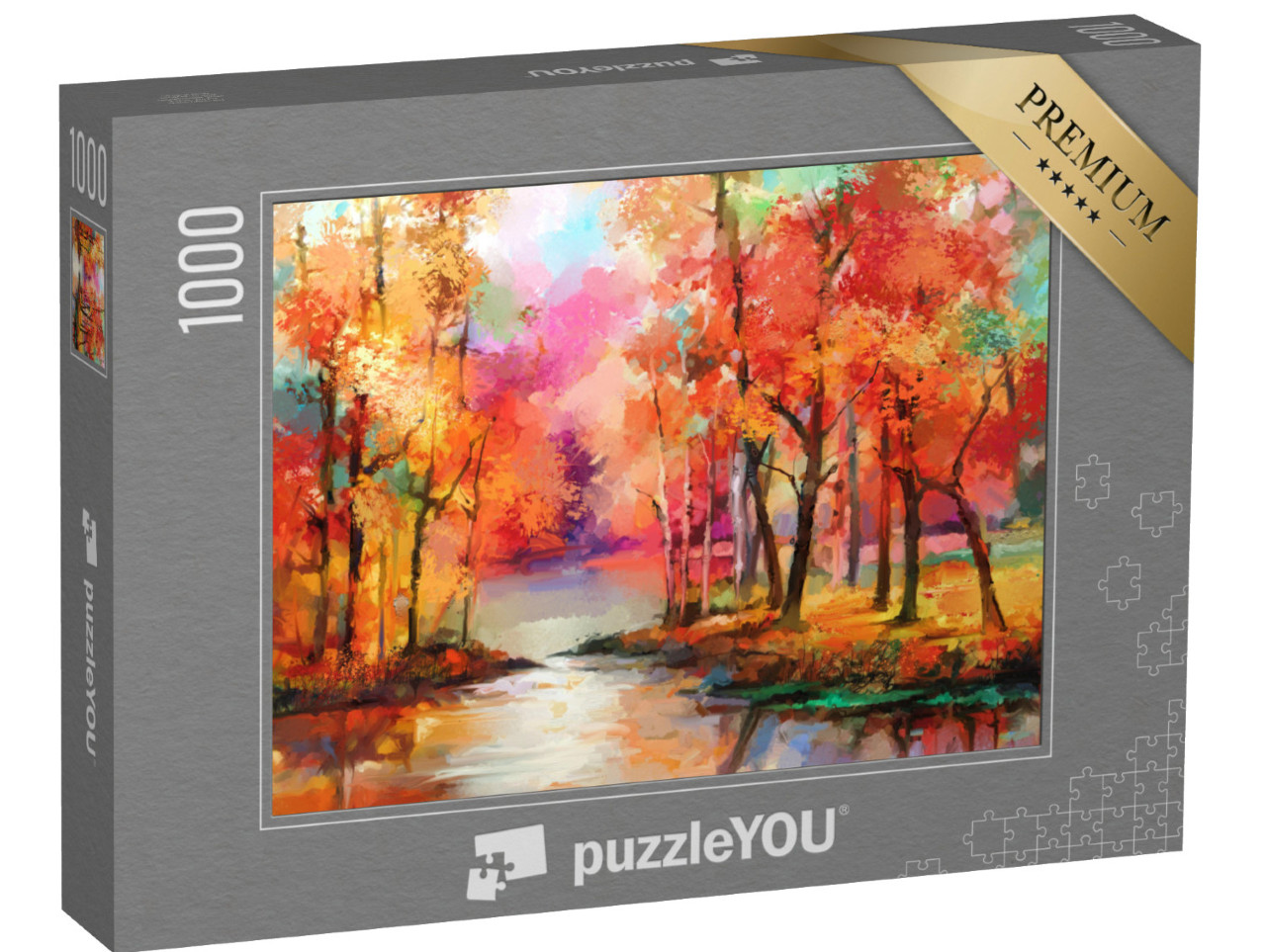 Puzzle 1000 pezzi „Alberi colorati d'autunno“