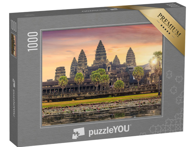 Puzzle 1000 pezzi „Splendida alba ad Angkor Wat, Siem Reap, Cambogia“