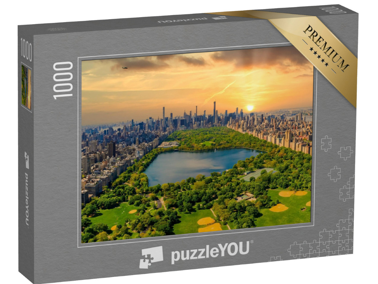 Puzzle 1000 pezzi „Veduta aerea di Manhattan con Central Park, New York“