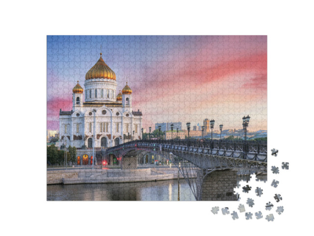 Puzzle 1000 pezzi „Cattedrale di Cristo Salvatore a Mosca, Russia“