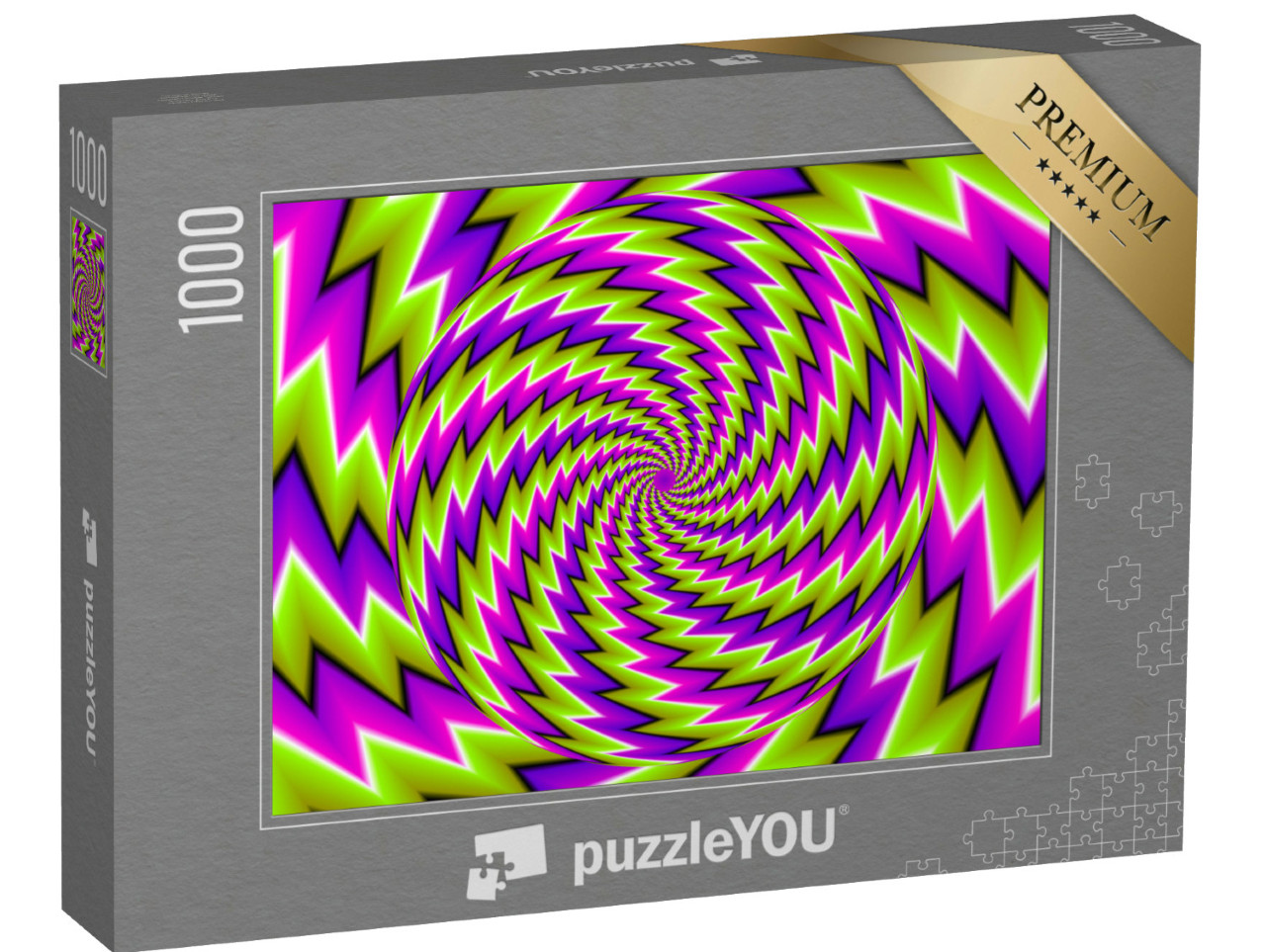 Puzzle 1000 pezzi „Illusione ottica: sfera rotante“