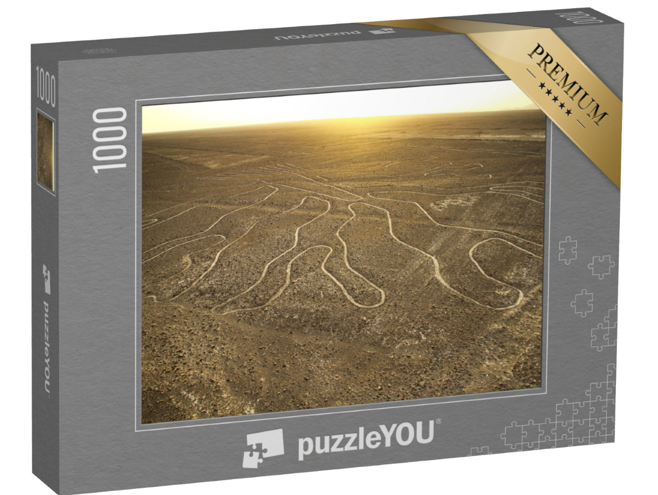 Puzzle 1000 pezzi „Le Linee di Nazca viste dalla torre di osservazione, Perù“