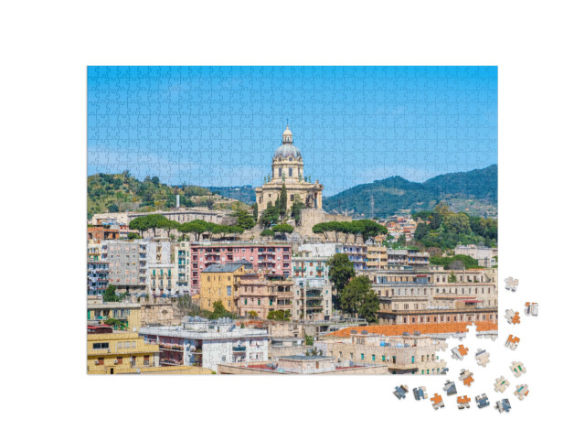 Puzzle 1000 pezzi „Messina: tempio votivo di Cristo Re o Tempio di Cristo Re sulla collina“