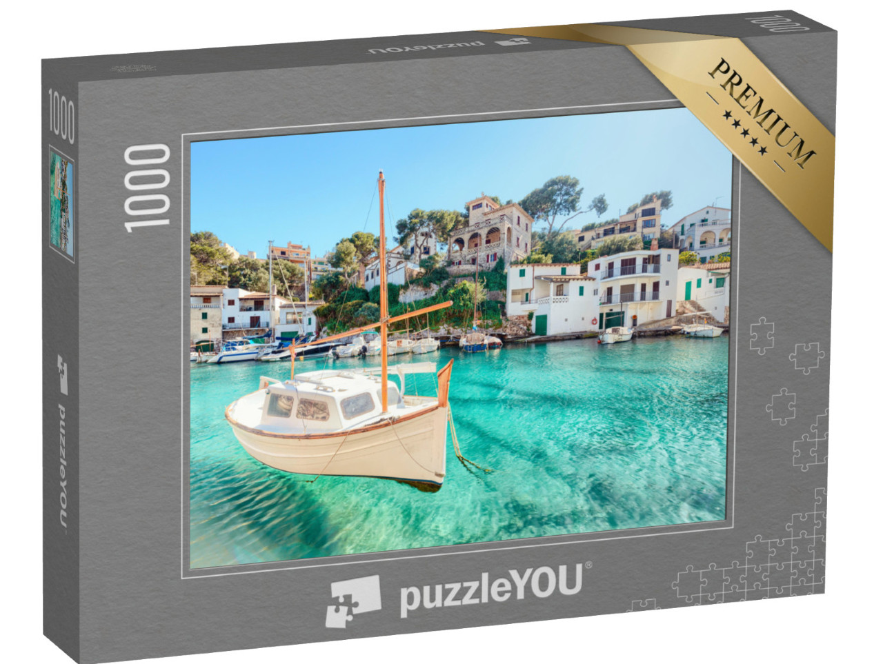 Puzzle 1000 pezzi „Idilliaca Cala Figuera, Maiorca, Spagna“