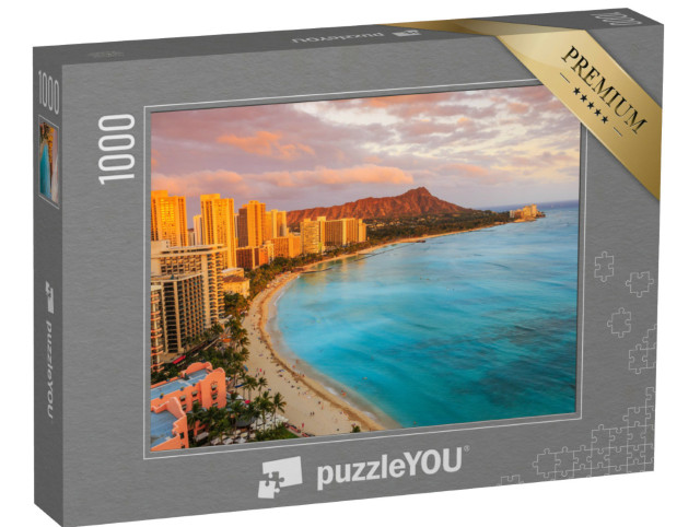 Puzzle 1000 pezzi „Skyline di Honolulu, Hawaii“
