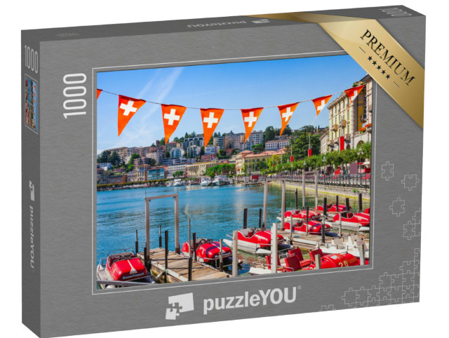 Puzzle 1000 pezzi „Vista panoramica sul Lago di Lugano“