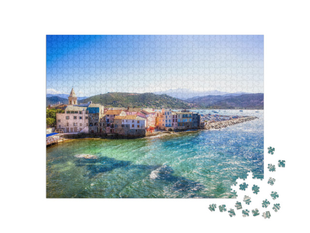 Puzzle 1000 pezzi „Il centro storico di Saint-Florent in Corsica“