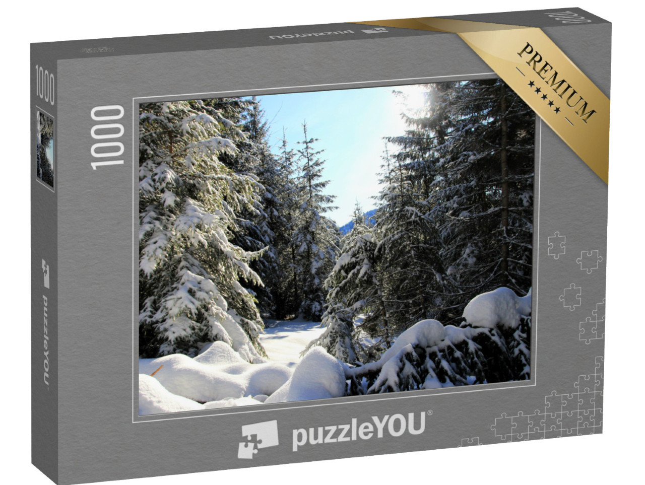 Puzzle 1000 pezzi „Paesaggio invernale - Vorarlberg Austria“