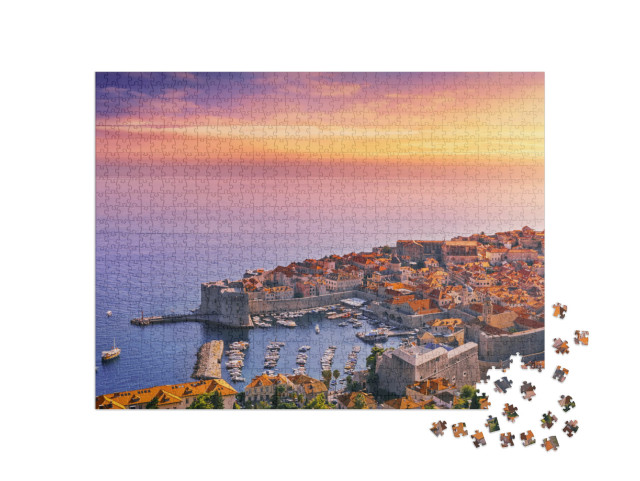 Puzzle 1000 pezzi „Tramonto su Dubrovnik“