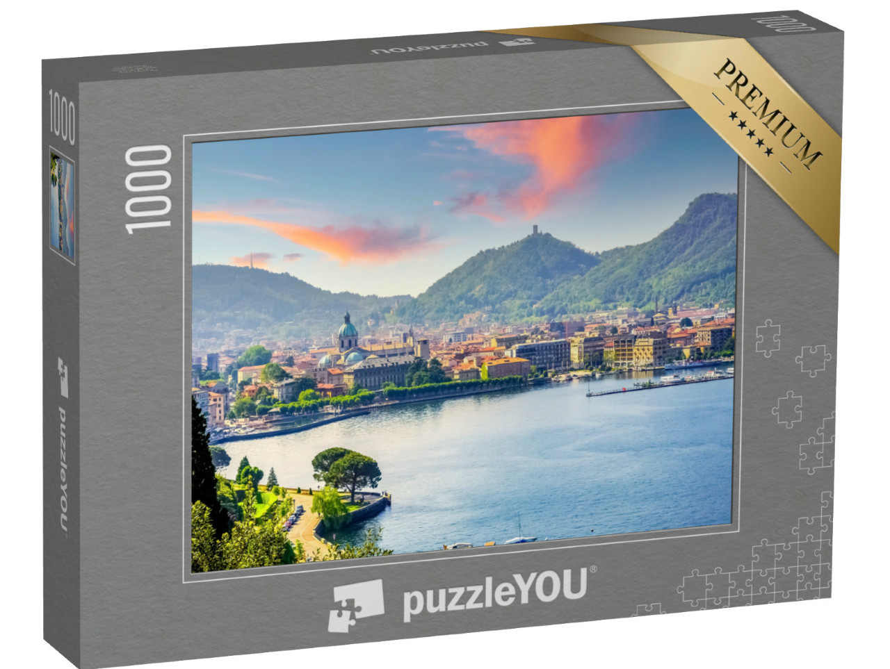 Puzzle 1000 pezzi „Como, Lago di Como, Lombardia, Italia“