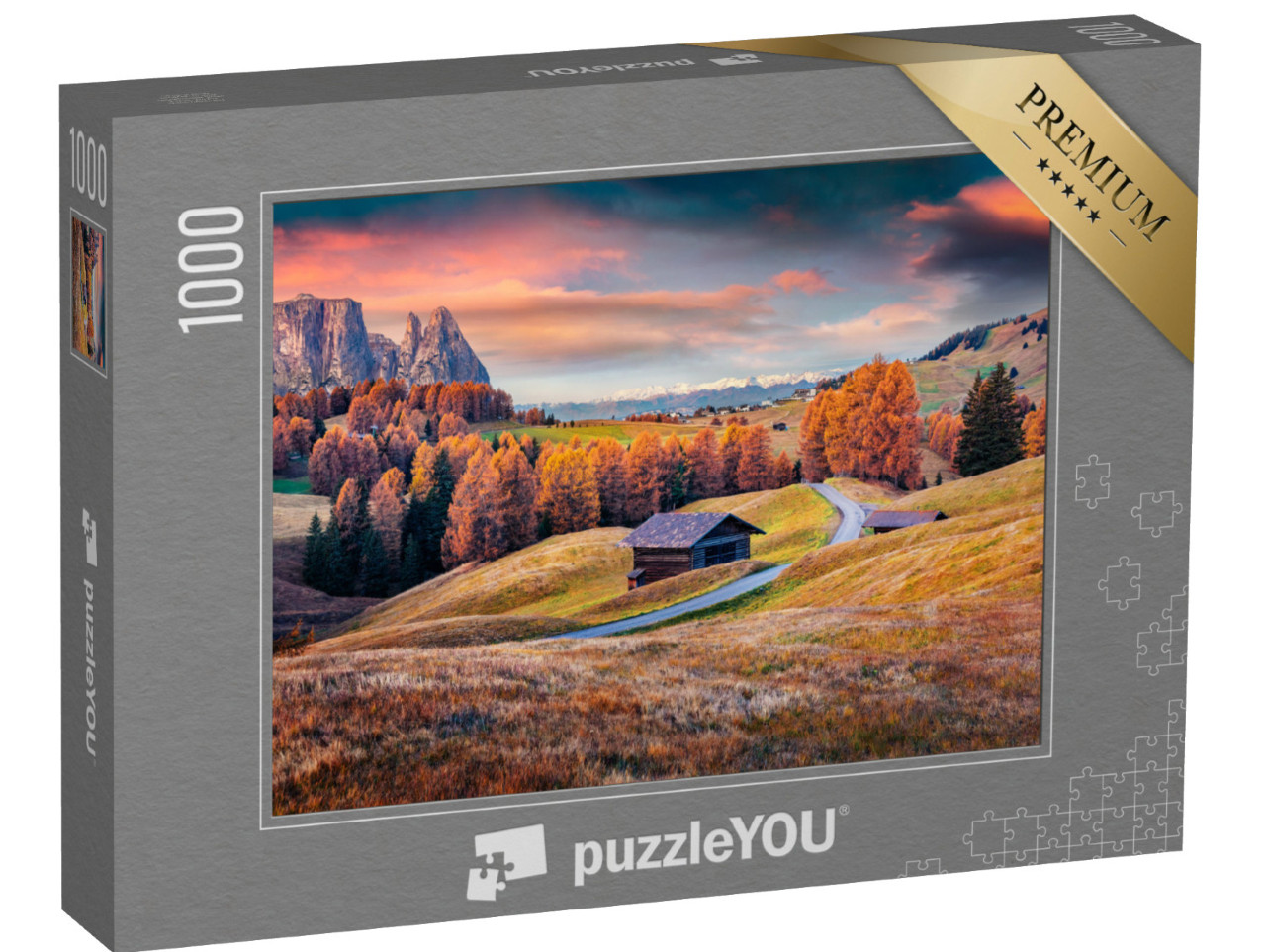 Puzzle 1000 pezzi „Altopiano dell'Alpe di Siusi, Italia“