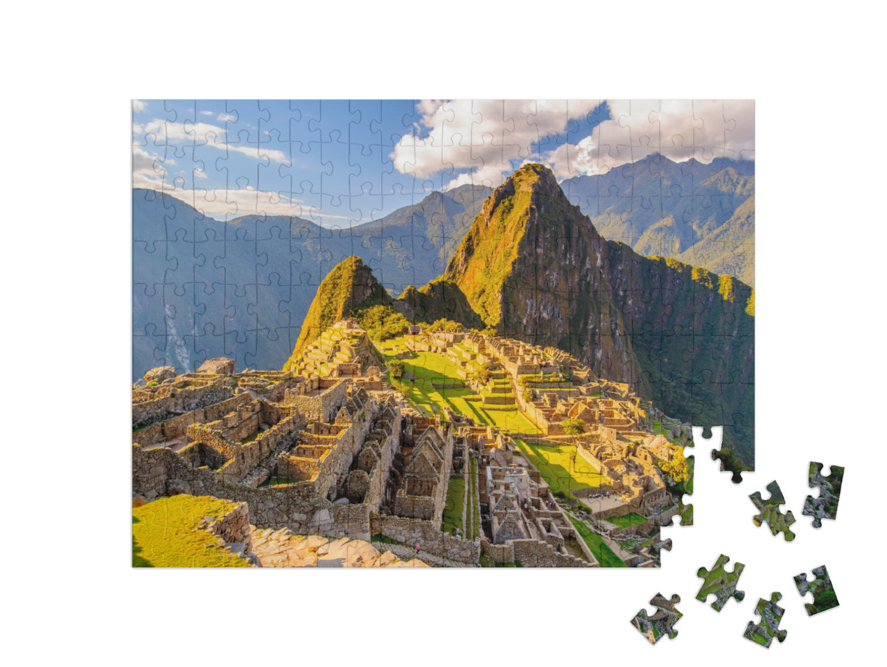 Puzzle 200 pezzi „Perù, Sud America: Machu Picchu, patrimonio mondiale dell'UNESCO“