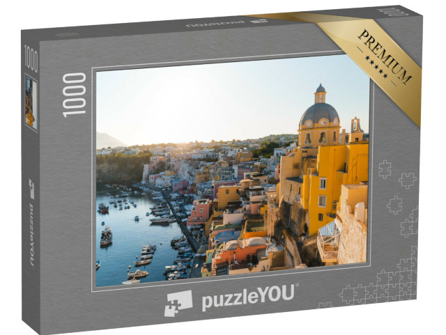 Puzzle 1000 pezzi „La calda luce del sole illumina Procida“
