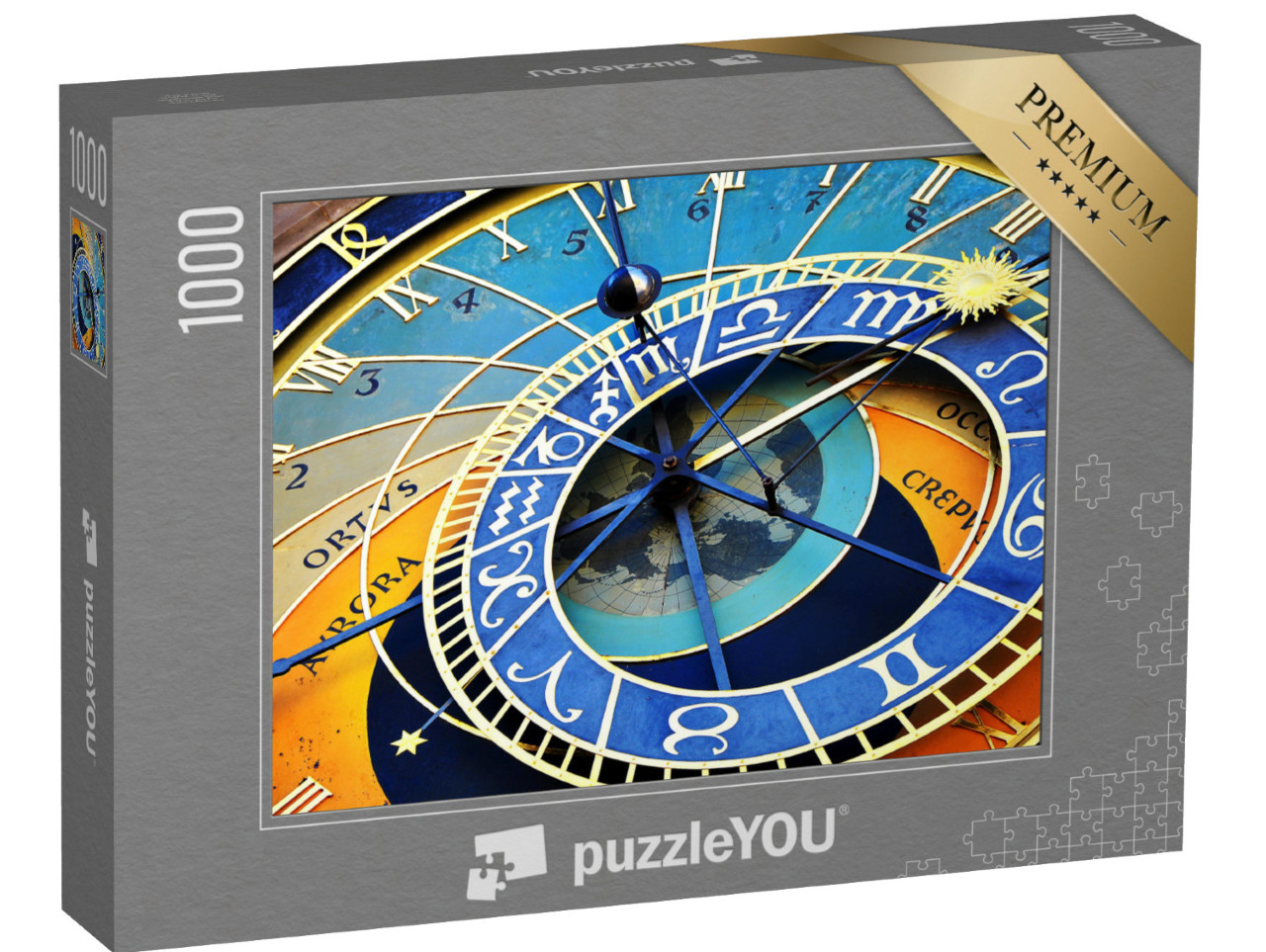 Puzzle 1000 pezzi „Bellissimo orologio astronomico di Praga nel centro storico di Praga“