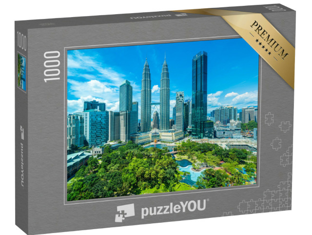 Puzzle 1000 pezzi „Skyline di Kuala Lumpur, capitale della Malesia“