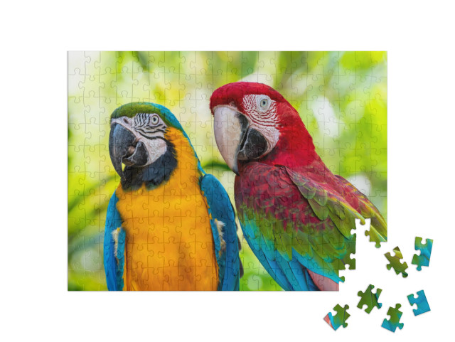 Puzzle 200 pezzi „Pappagallo, Ara“