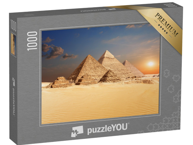 Puzzle 1000 pezzi „Le famose piramidi egizie di Giza“